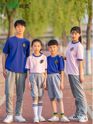 屹奧2019小、初、高夏季校服新款運動套裝